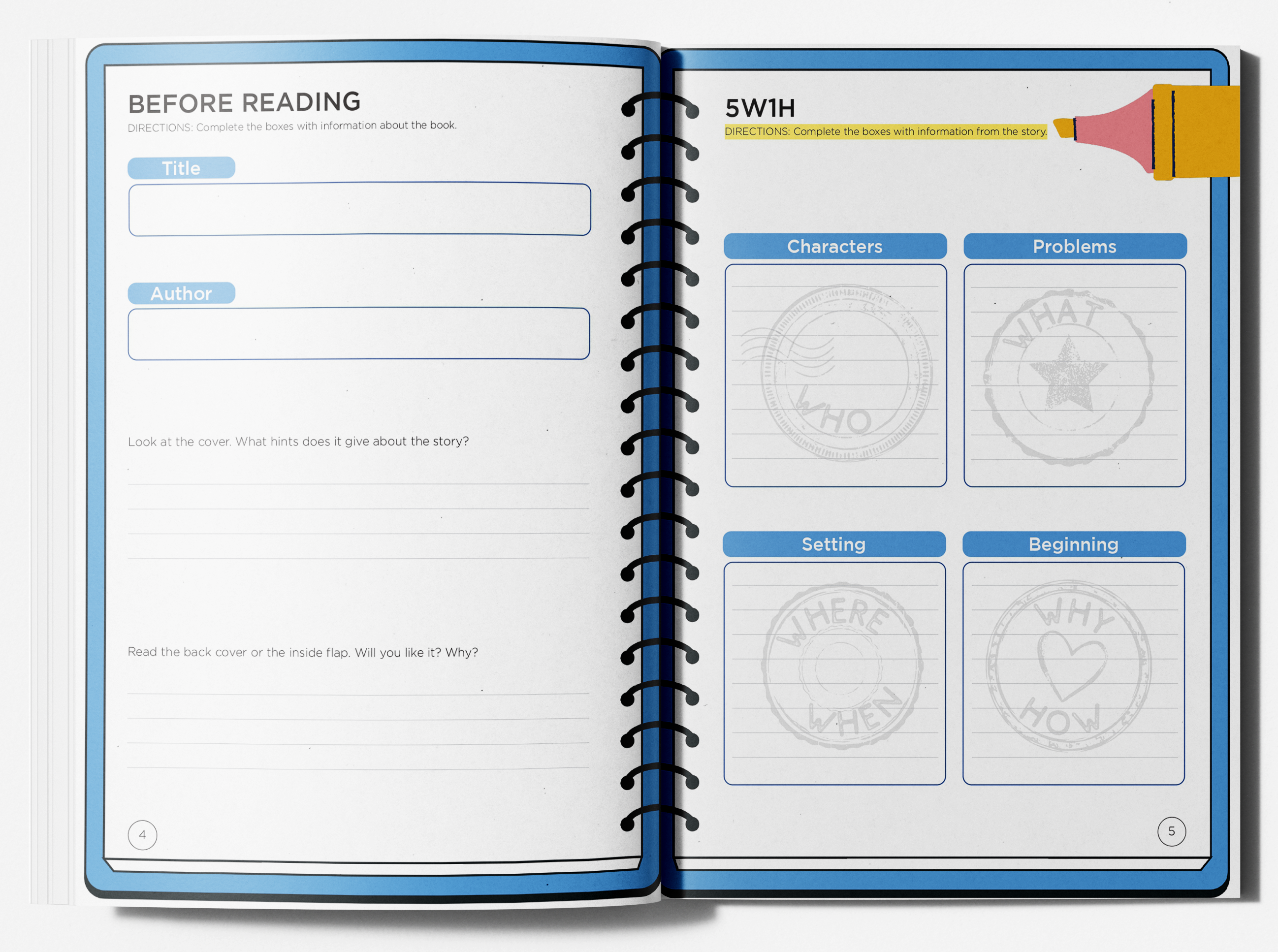 Workbook interior spread 3